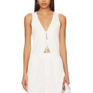 Show Me Your Mumu 'Time Out' White Tie Top Size XS